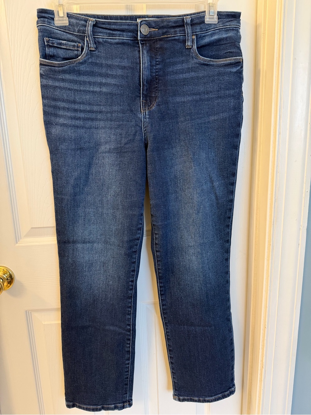 KUT from the Cloth Reese High Rise Straight Jeans Sz 12
